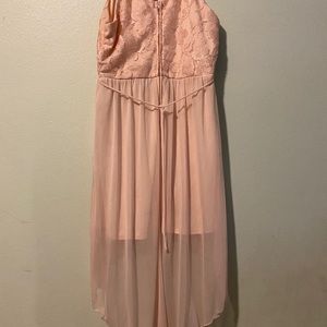 Rose gold girls formal dress